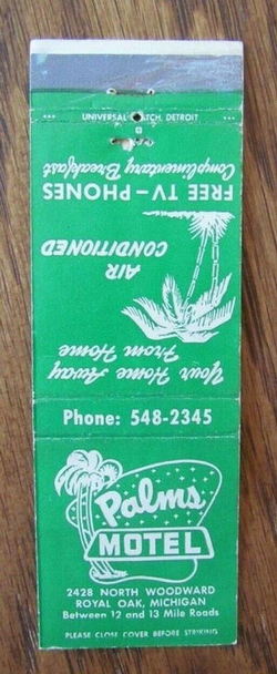 Palms Motel - Matchbook